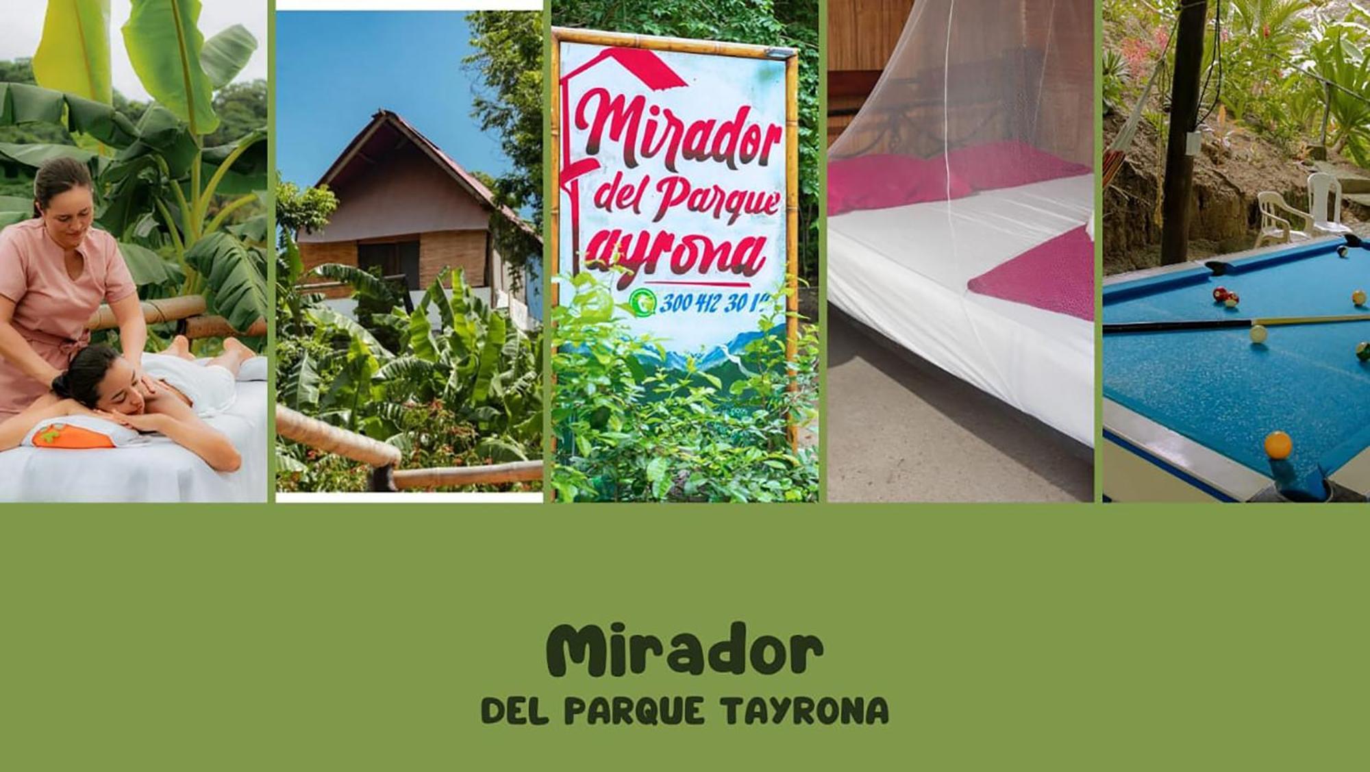 Hostal Mirador Dentro Del Parque Tayrona El Zaino Bagian luar foto